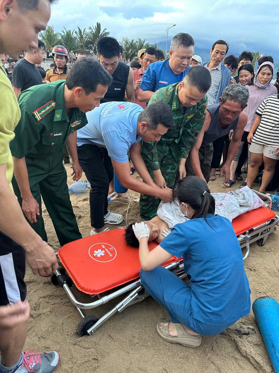 Cháu P.N.B.K được các đơn vị ứng cứu kịp thời
