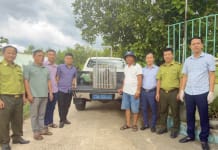 Tiếp nhận và bàn giao cá thể khỉ mặt đỏ thuộc nhóm động vật quý hiếm