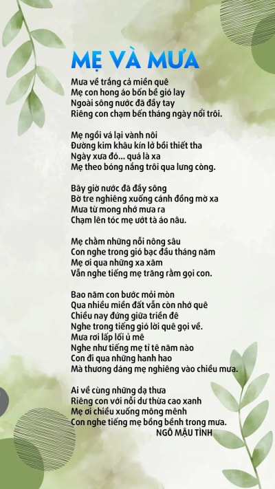Mẹ và mưa