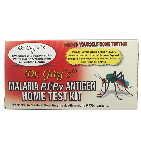Dr Greg's Malaria Antigen Home Test Kit