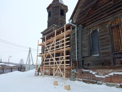Началась реставрация памятника деревянного зодчества в Красноярском крае в селе Барабаново
