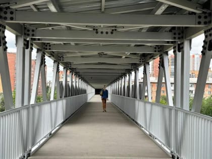 В Красноярске открыли пешеходный мост через Семафорную, где в июле застряли депутаты