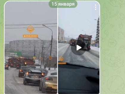 Красноярских водителей попросили не проезжать между снегоуборочными машинами
