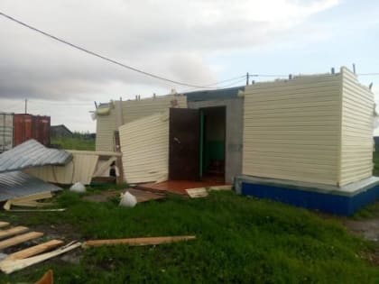 В деревне Горошиха идут восстановительные работы после смерча