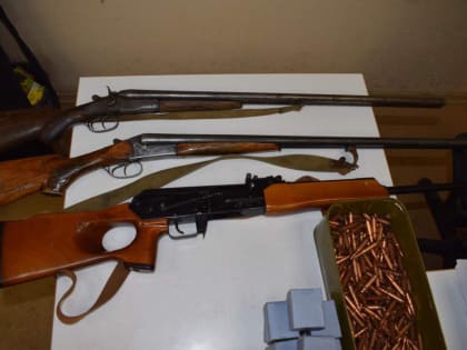 Три ружья и около 500 боеприпасов изъяли у жителя Курагинского района