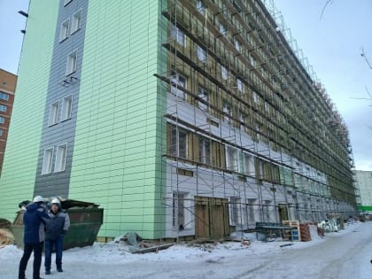 В красноярском Северном продолжается строительство поликлиники