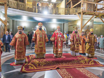 Божественная литургия в Красноярске в день памяти святого Пантелеимона