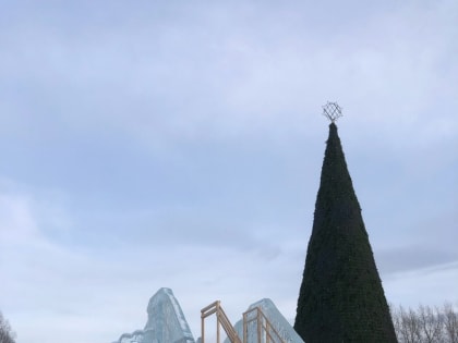 В Красноярске 9 января ледовый городок на острове Татышев не будет работать