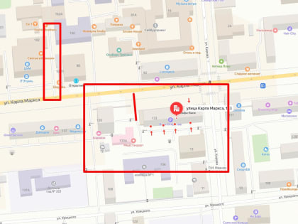 В Красноярске изменили схему движения на 2 участках улицы Карла Маркса