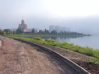 По распоряжению главы города установлен ежедневный контроль работ на объекте "Озеро-парк"