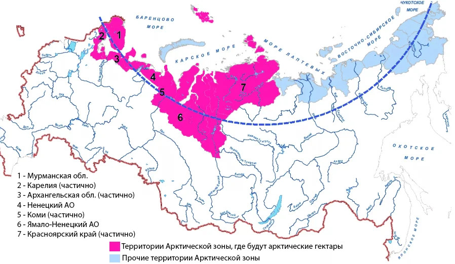 Северный гектар в карелии карта