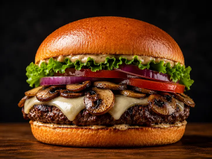 Mushroom Swiss Burger
