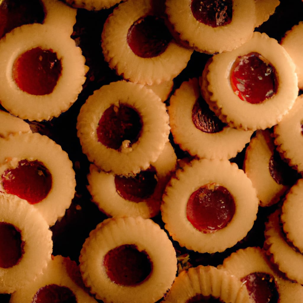 jelly top cookies	aka jam filled butter cookies