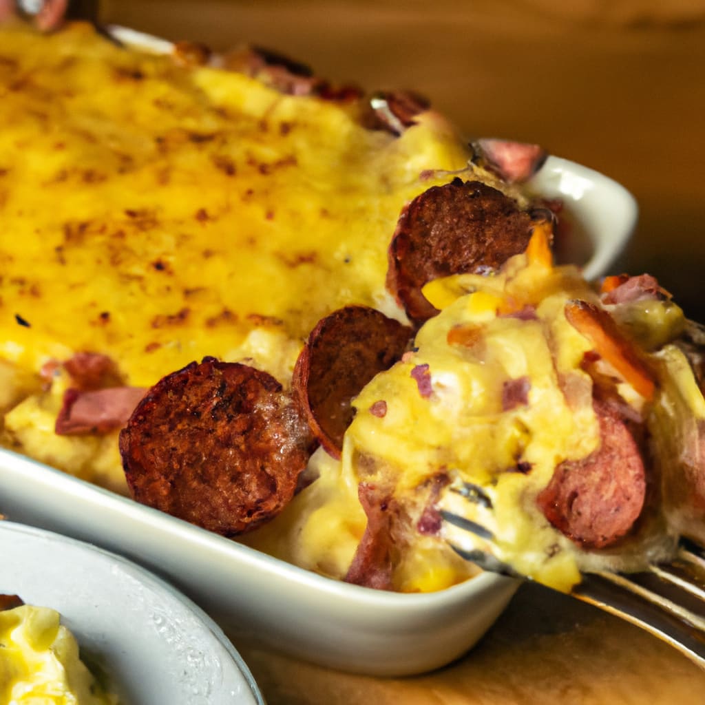 Smoked Sausage and Sauerkraut Casserole Recipe