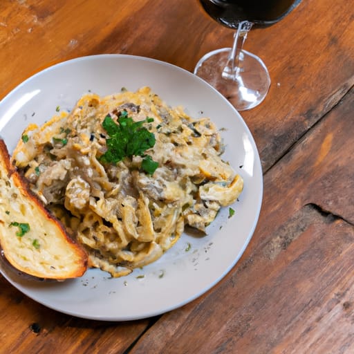 Creamy Garlic Mushroom Pasta with Butter Sauce