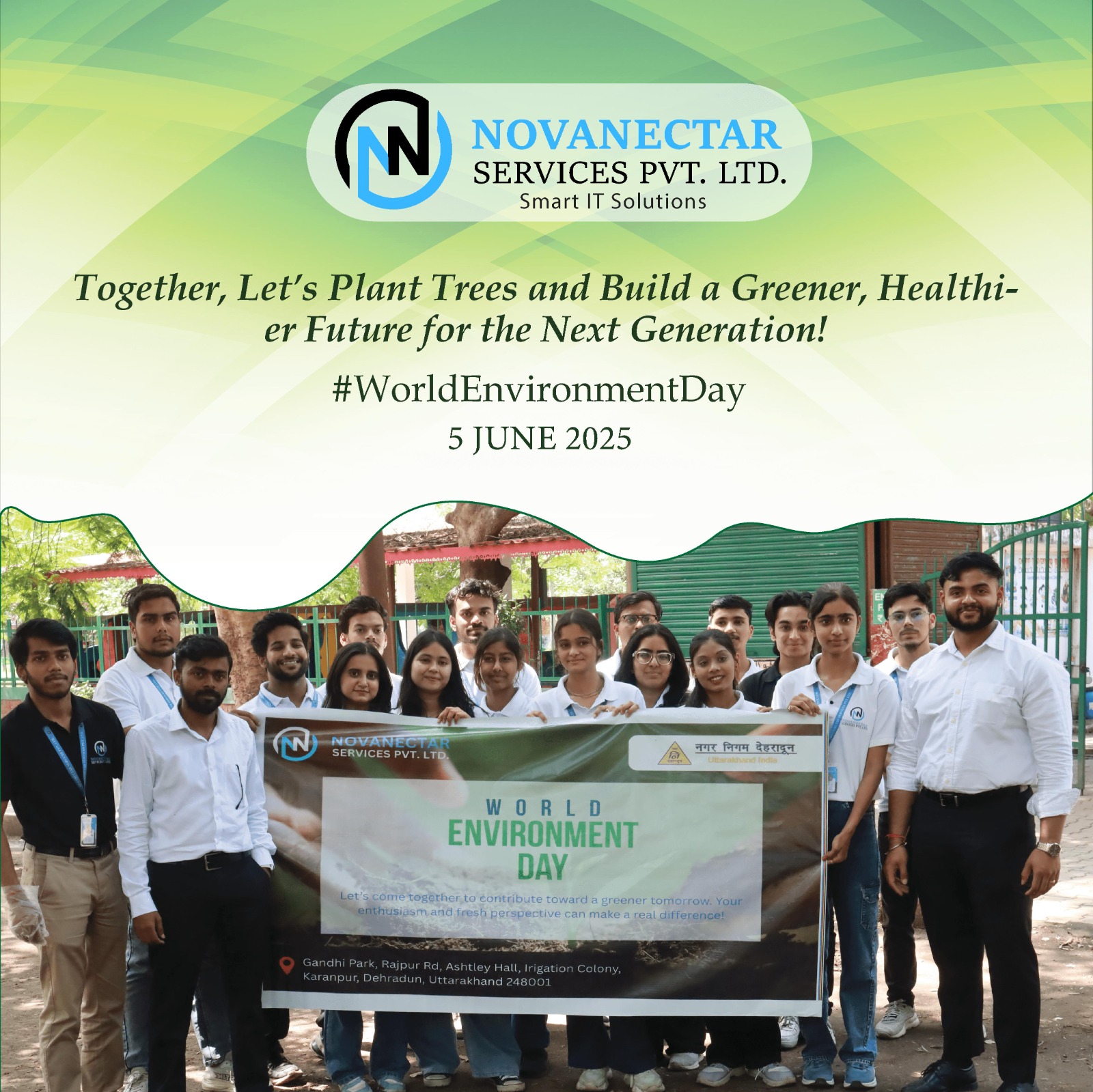 Green Steps Towards a Better Tomorrow: Plantation Drive by Novanectar Services Pvt Ltd