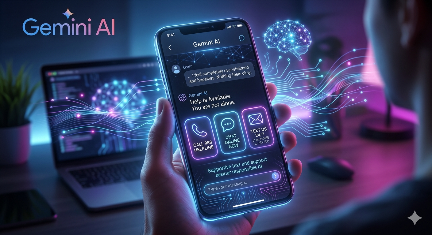 Google Adds Gemini Crisis Support Feature After Lawsuit Over User Death