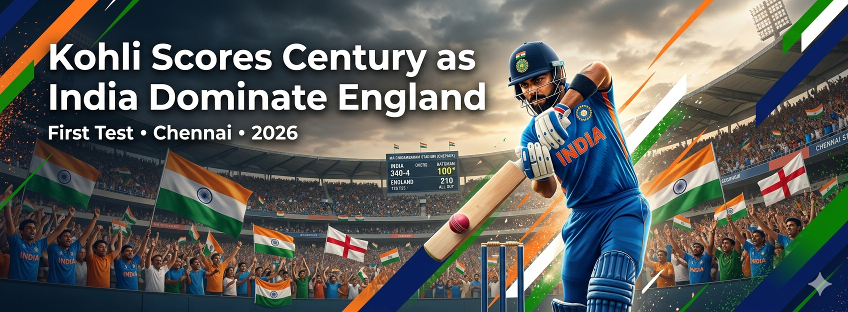 Virat Kohli Scores Spectacular Century as India Dominate England in 2026 Test Series