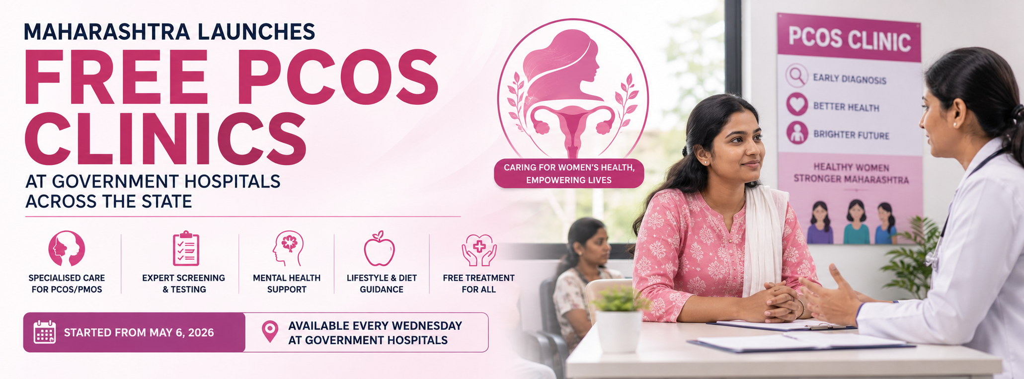 Maharashtra Launches Free PCOS Clinics at Government Hospitals Across the State