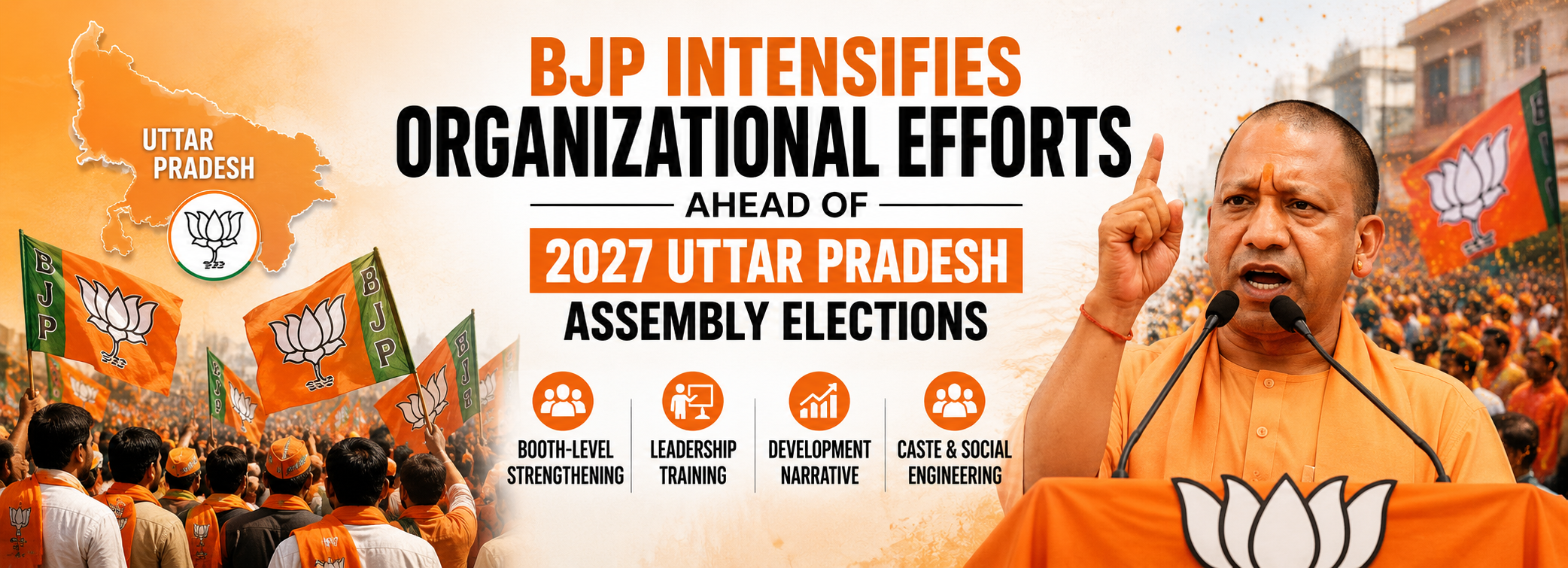 BJP Gears Up for 2027 Polls with Major Organizational Push in Uttar Pradesh