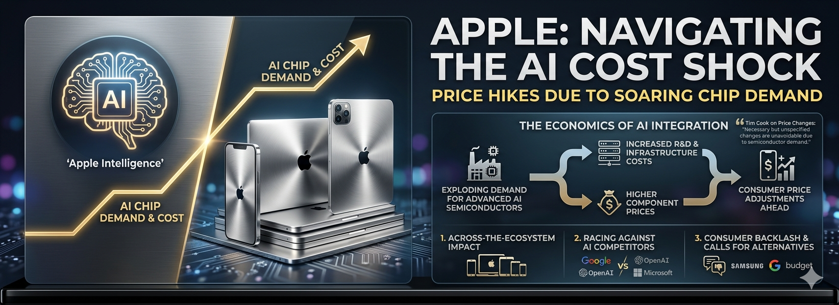 Apple to Raise Prices on iPhones, Macs & More: Tim Cook Blames AI Boom for “Unavoidable” Chip Cost Explosion