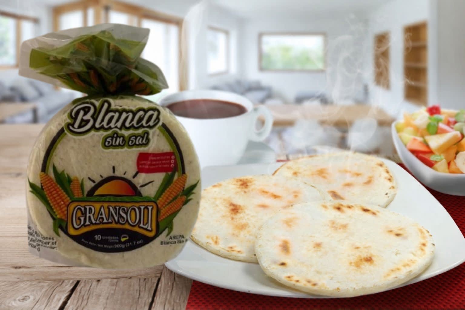 Arepas Blancas sin Sal