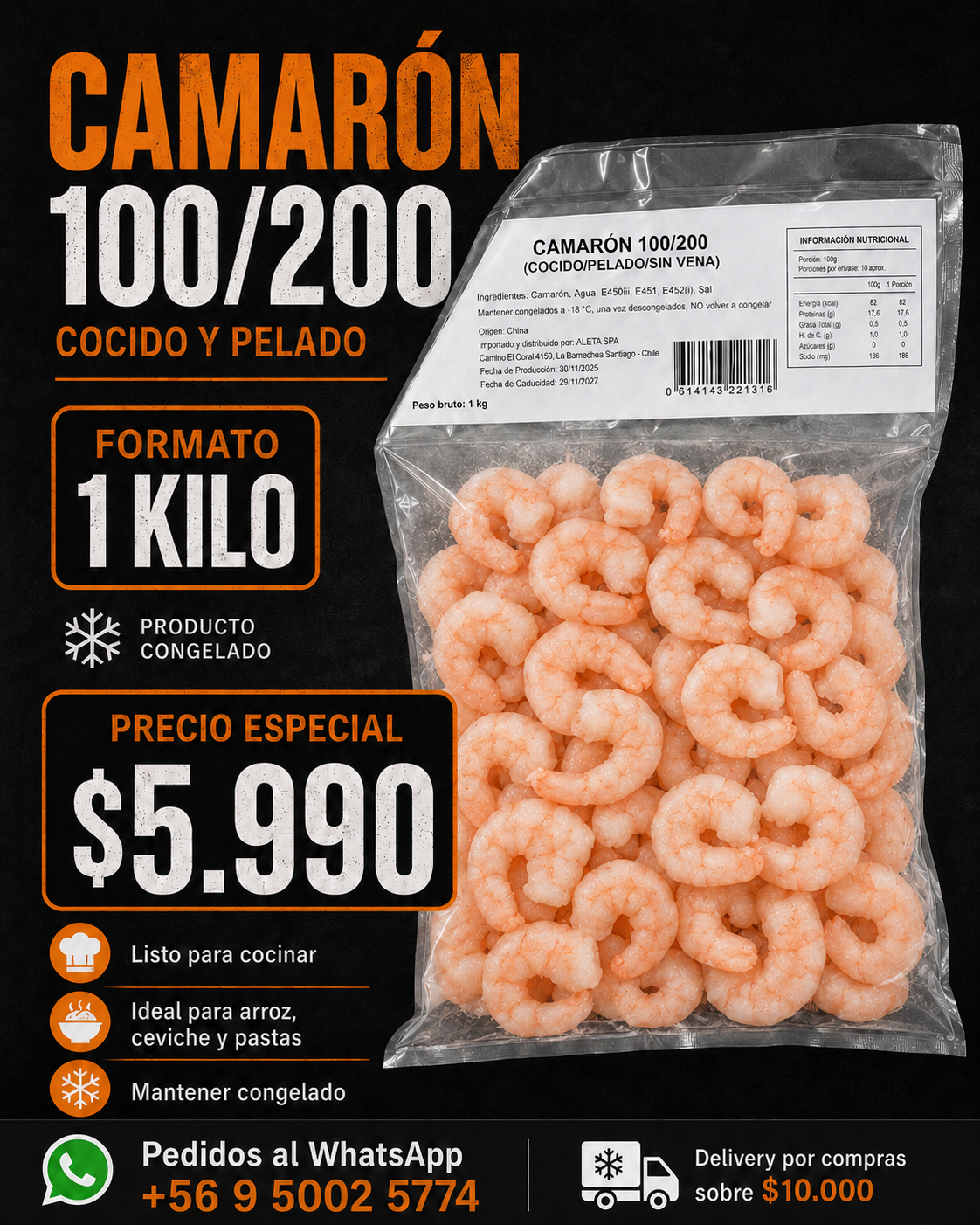 Camarones 100/200