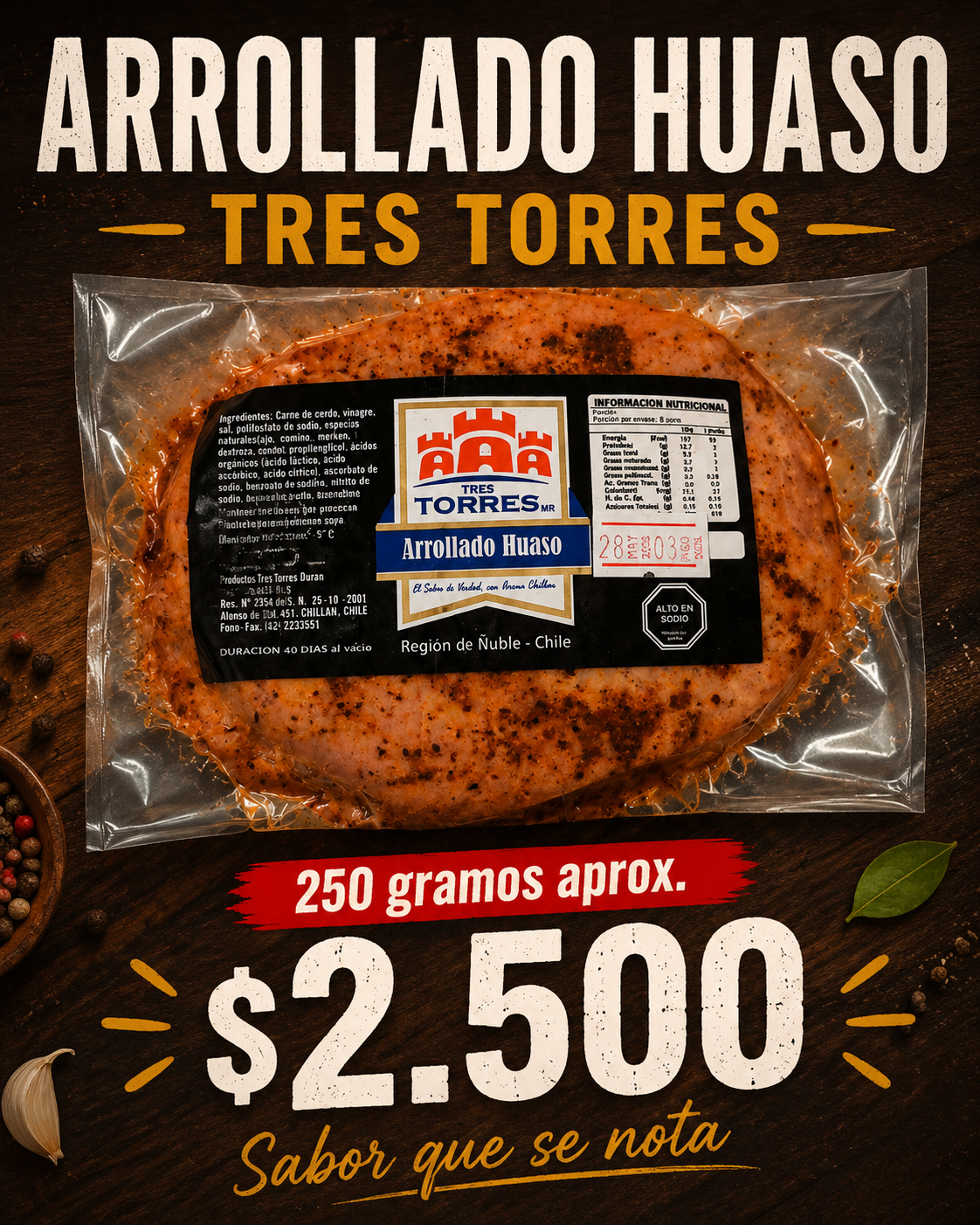 Arrollado huaso