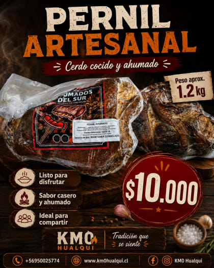 Pernil de cerdo ahumado