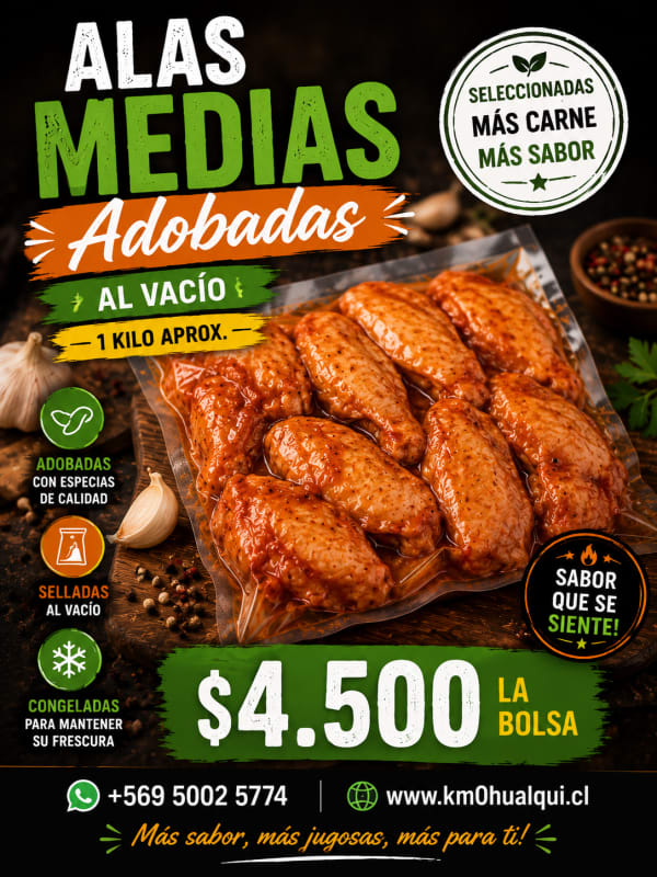 Alas Medias Adobadas