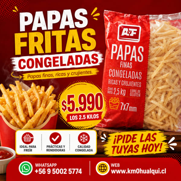 Papas Fritas Congeladas