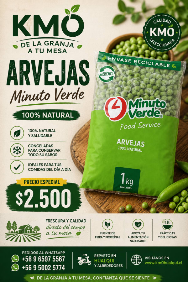 Arvejas congeladas