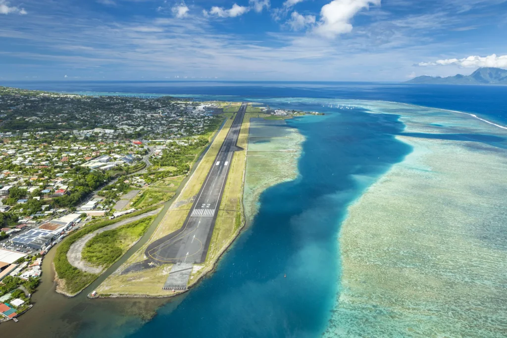 Tahiti airport arrival