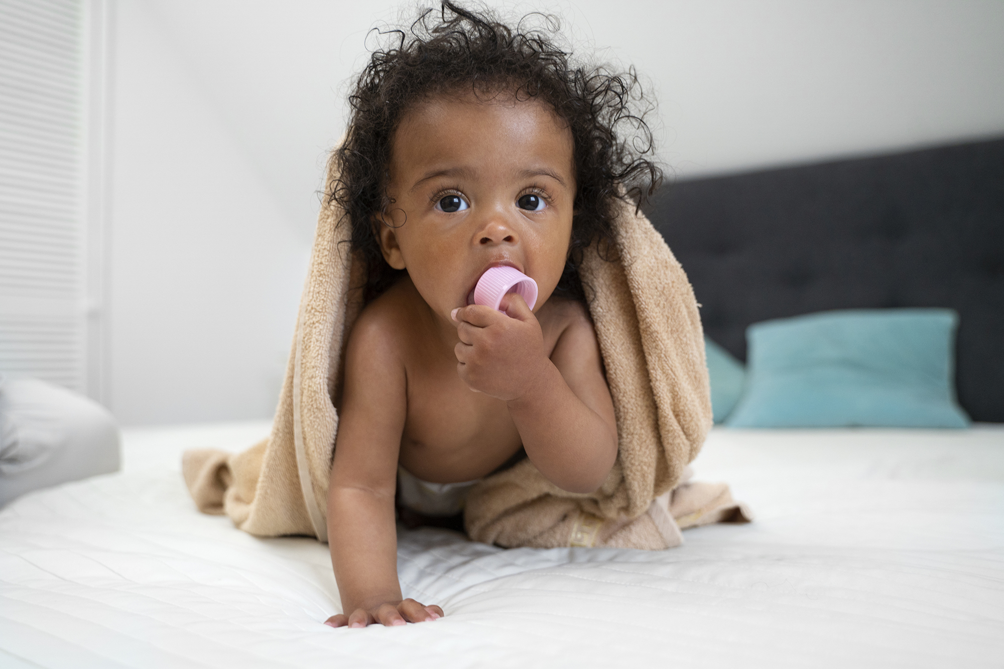 A toddler at play at The Cradle