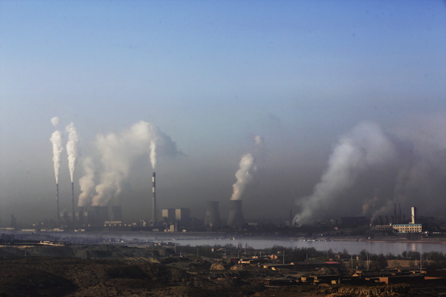 Coal processing plants line 100 miles of the riverbank