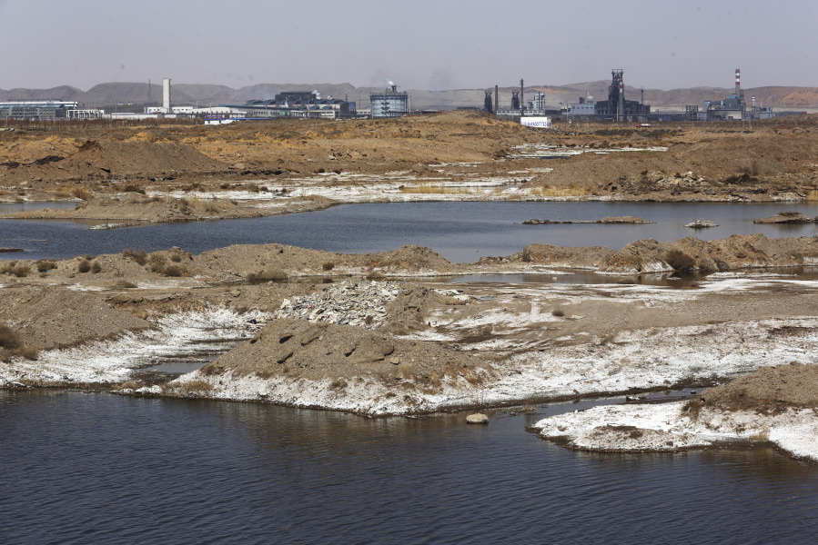 The growing coal industry's hubs are mainly in the Yellow River basin.