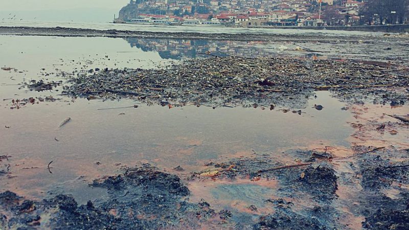 Pollution Lake Ohrid, Albania