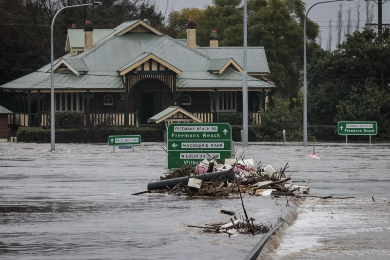 The streets of Windsor, in Sydney’s north-west, were deep underwater, 2022