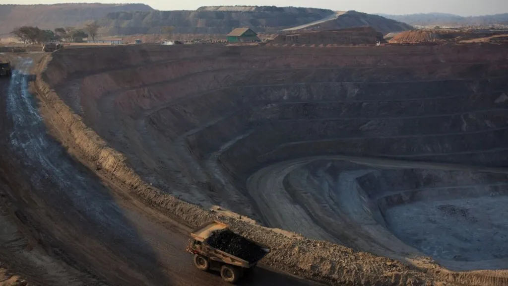 An open pit mine