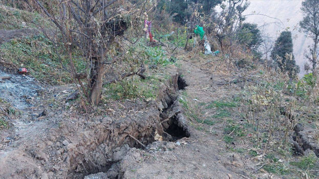 Land subsidence in Joshimath