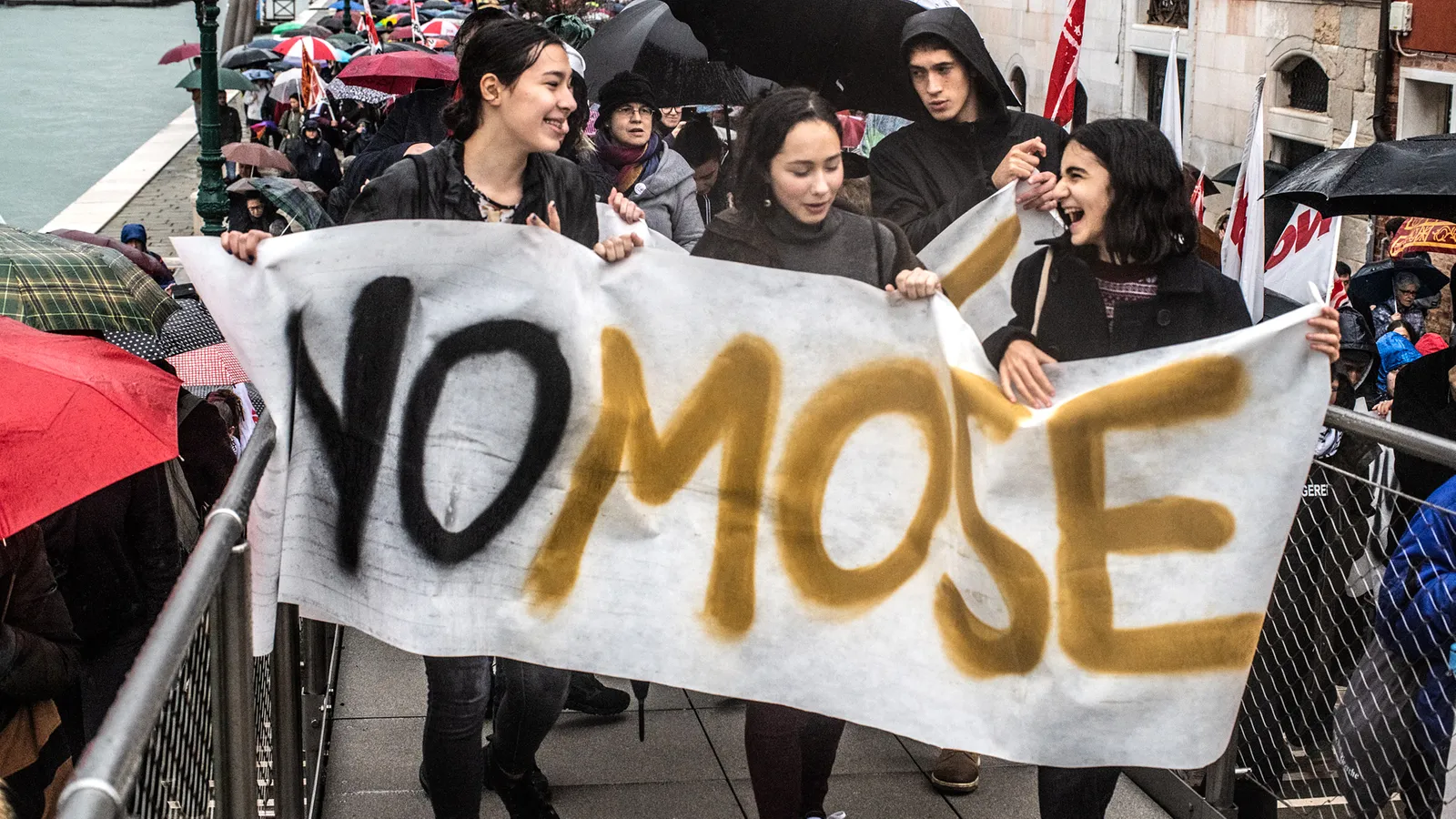 The Mose project is far from universally loved by those who want to protect Venice.