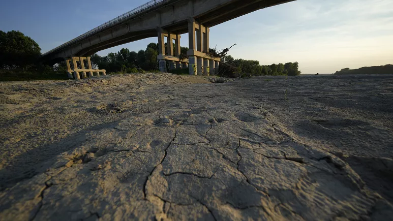 In the place of the rivers, tons of mule are now visible