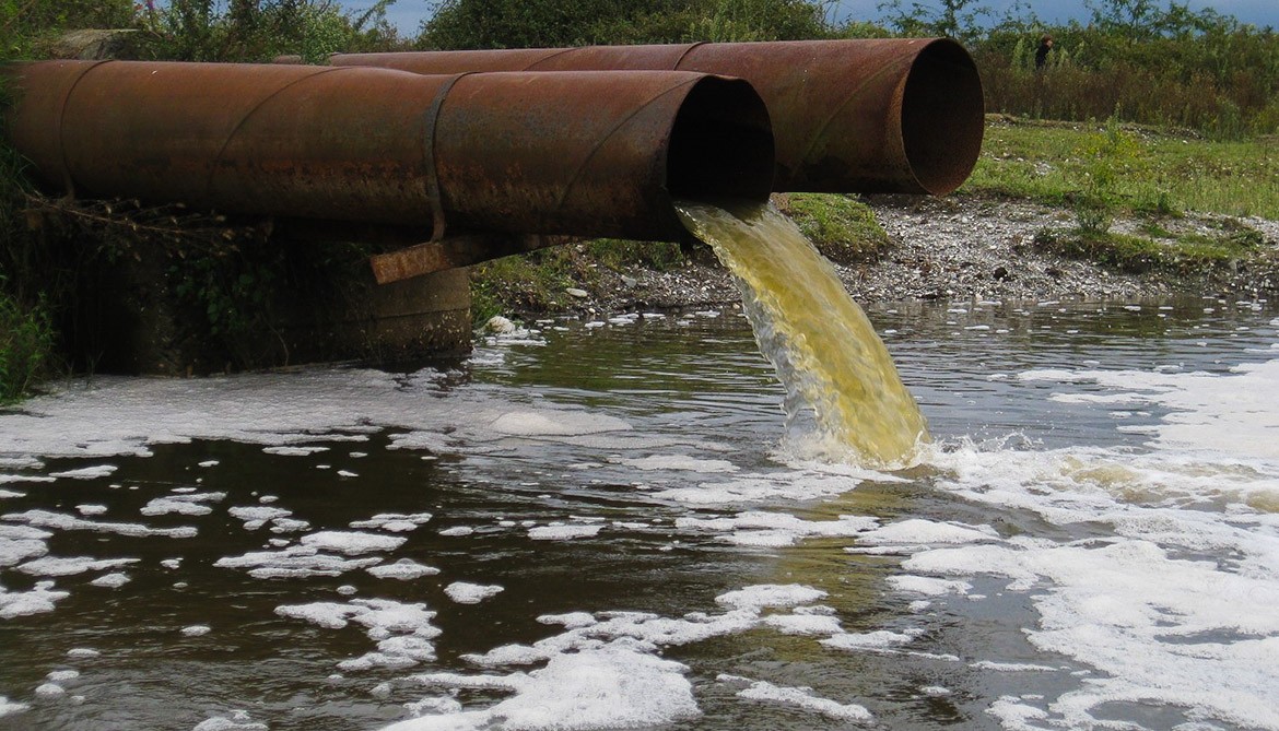 Sewage from the whole village of Belousovka enters the Irtysh