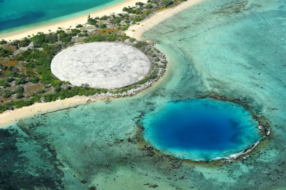 Runit Dome on the Enewetak Atoll of the Marshall Islands.