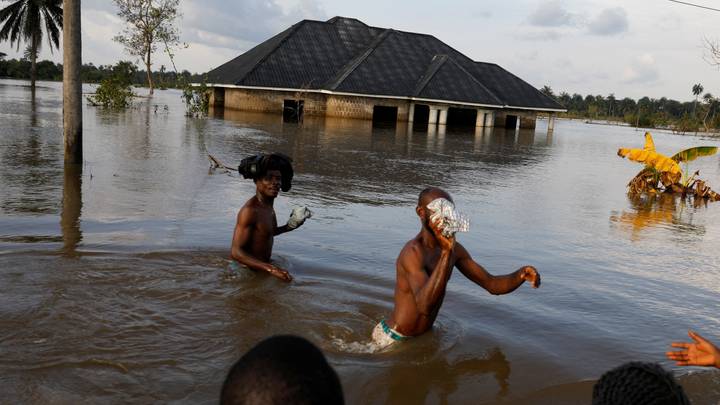 Flood victims in Nigeria post videos and photos of impacted communities on social media.