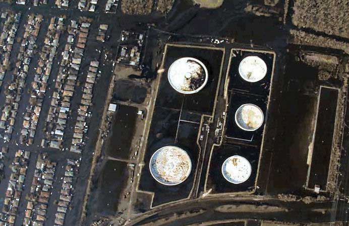 Aerial view of Murphy Oil Spill