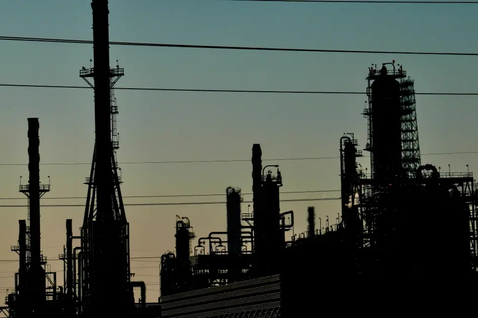 An industrial plant in Louisiana’s Cancer Alley, October 17, 2023.