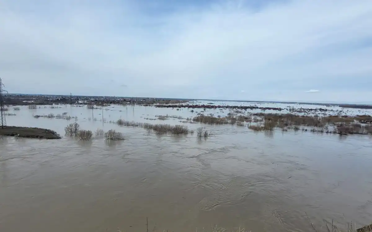 Water level of Ishim River in Russia’s Tyumen Region surpasses dangerous mark