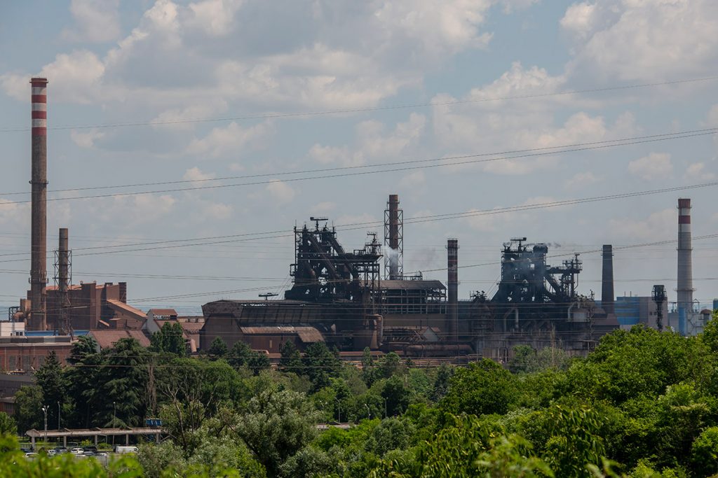 The Smederevo Iron and Steel factory is Serbias most important employer and one of the most polluting industries in the country.
