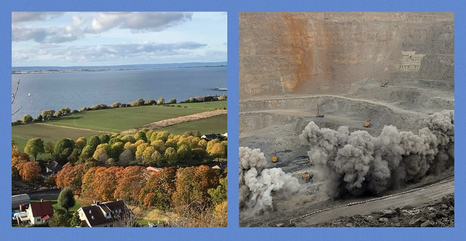explosions near Lake Vattern